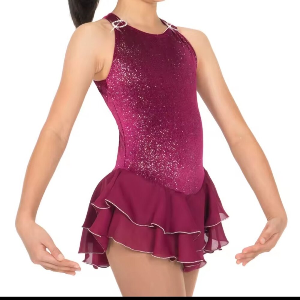 Jerry's Shimmer Velvet Figure Skating Dress